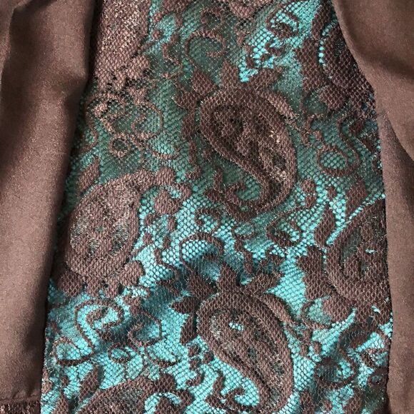 Walter by Walter Baker Black and Green Backless Dress - Picture 6 of 14